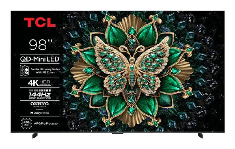 Image of TCL 98" 98C6K-UK Smart 4K Ultra HD HDR QD-Mini LED TV