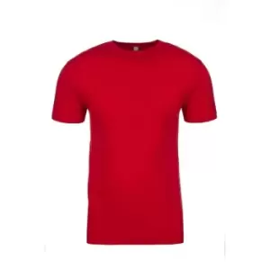 Image of Next Level Adults Unisex Suede Feel Crew Neck T-Shirt (3XL) (Red)