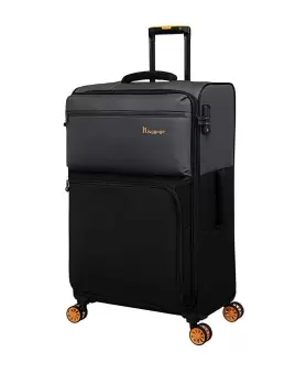 Image of IT Luggage Duo Tone Large Black Suitcase