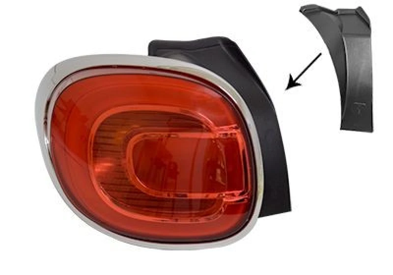 Image of VAN WEZEL Rear light VAN WEZEL 1609923