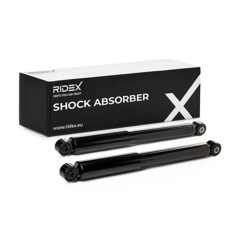 Image of RIDEX 854S20580 Shock absorber Rear Axle both sides, Gas Pressure, Twin-Tube Shock Absorber (854)