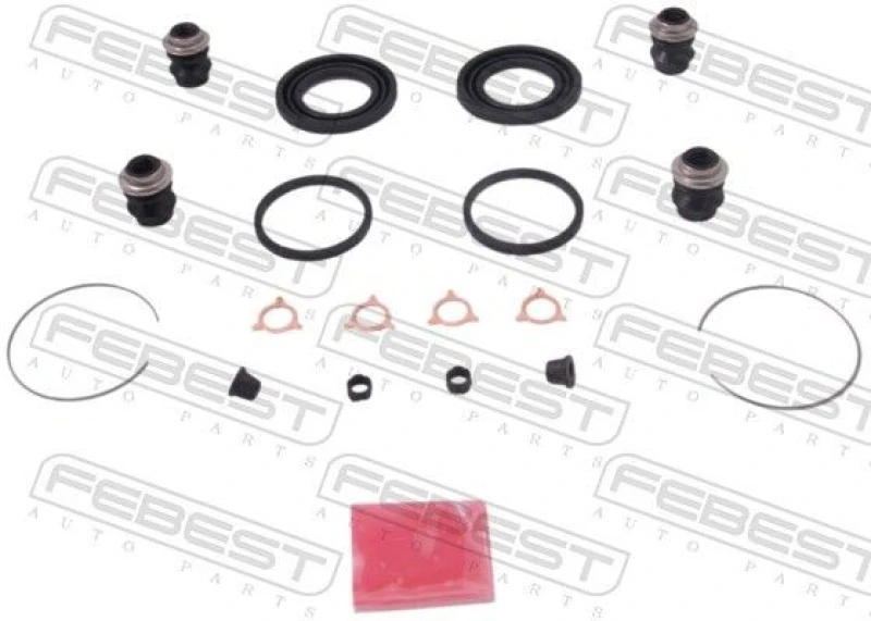 Image of FEBEST 0175-GX90R Brake Caliper Repair Kit Rear Axle Repair Kit,brake caliper (405)