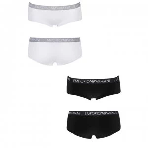 Image of Emporio Armani 2 Pack Cheeky Pants Black Size L Men