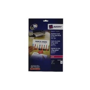 Image of Avery Laser Business Card Dble-Sided Satin Wht Pack of 250 C32026-25