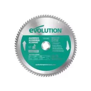 Evolution Aluminium Cutting Mitre Saw Blade 255 x 25.4mm x 80T