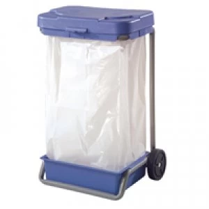 Image of Slingsby Waste Sack Bin 120 Litre Blue 325879