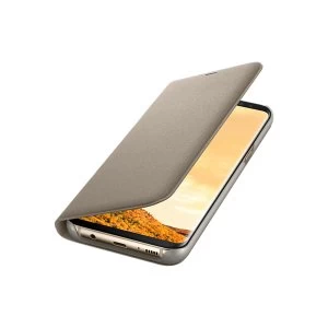 image of Samsung EF-NG955PFEGWW Galaxy S8 Plus LED View Cover in Gold