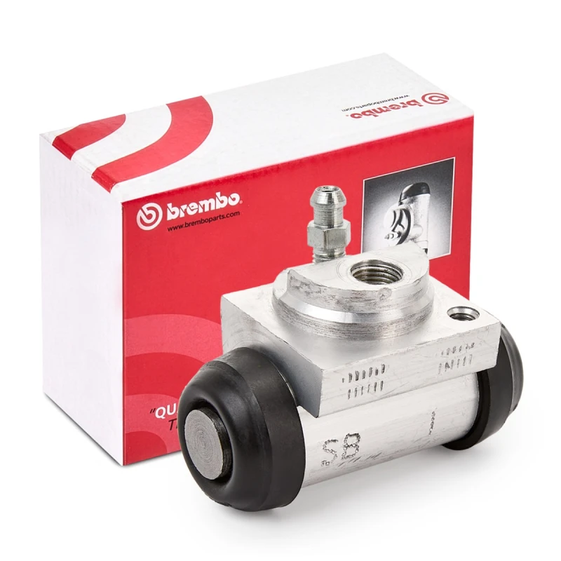Image of BREMBO A 12 B79 Brake Cylinder ESSENTIAL LINE Aluminium Wheel Brake Cylinder (277)