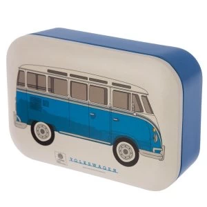 image of Bamboo Composite Volkswagen VW T1 Camper Bus Blue Reusable Lunch Box