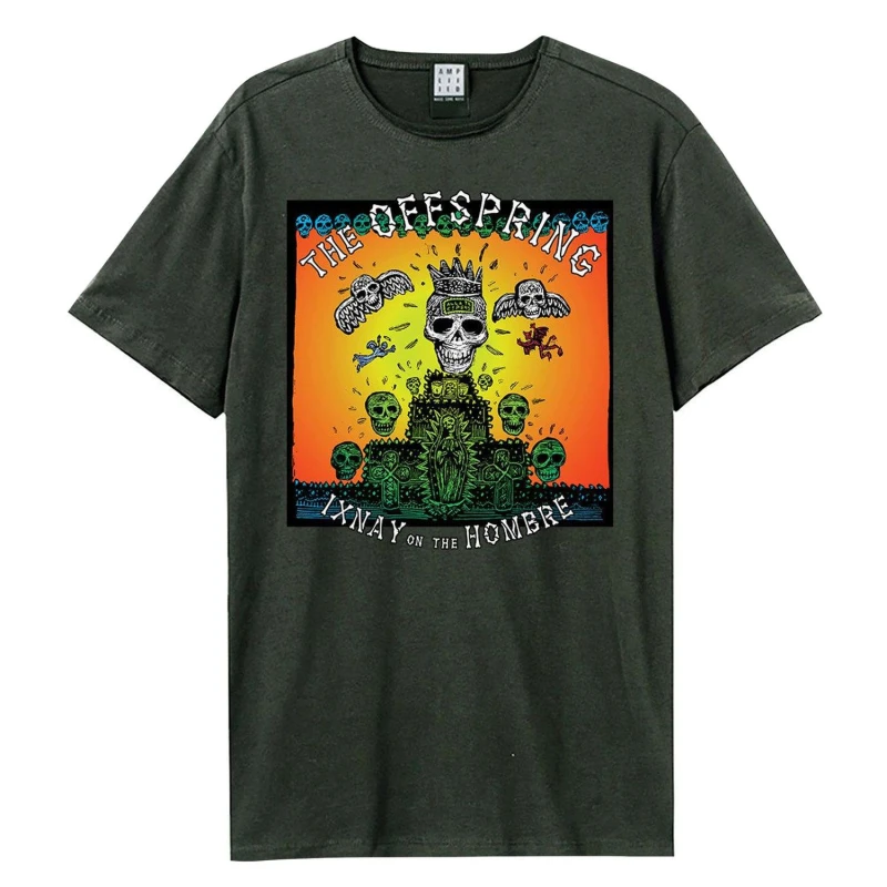 Image of Amplified Amplified Men Ixnay On The Hombre Offspring T-Shirt in Charcoal Size: X-Small Charcoal XS Male 5063693885786