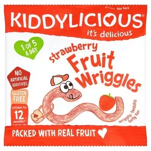 Image of Kiddilicious Strawberry Wriggles 12g
