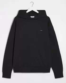Image of Calvin Klein Black Cotton Comfort Hoodie