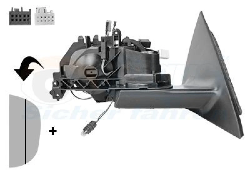 Image of VAN WEZEL Wing mirror VAN WEZEL 2927854