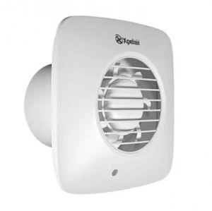 image of Xpelair 4" (100mm) Simply Silent DX100BS Square Bathroom Fan, Cool White