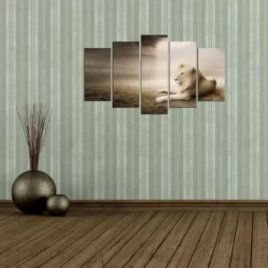 Image of 5MX-40 Multicolor Decorative MDF Painting (5 Pieces)