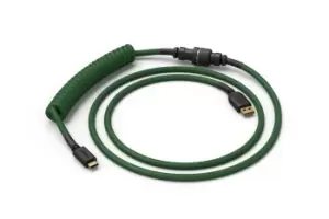 Image of Glorious PC Gaming Race Coiled Green 1.37 m USB Type-A, USB Type-C
