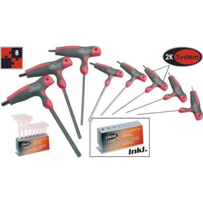Image of Vigor Vigor Workshop Screwdriver set 8 Piece Allen V1409