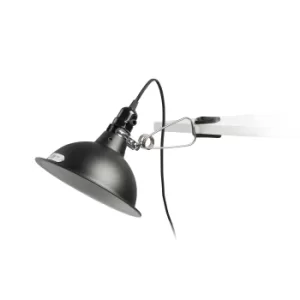 image of Pepper 1 Light Table Clip On Lamp Black, E27