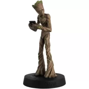 Image of Eaglemoss Teenage Groot Figurine with Magazine