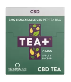 Image of Tea Plus (+) Cbd Infused Tea With 3mg Full Spectrum - 7 Bags