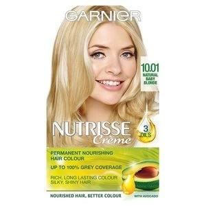 image of Garnier Nutrisse 10.01 Baby Blonde Permanent Hair Dye Blonde