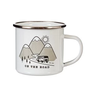 image of Sass & Belle On the Road Enamel Mug