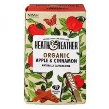 image of Heath & Heather Organic Apple & Cinnamon - 20bags