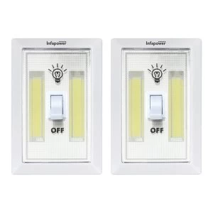 image of Infapower 3 Watt COB Switch Light Value Pack inc 6x AAA Batteries