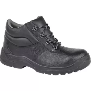 Image of Grafters Mens Padded Collar D-Ring Chukka Safety Boots (2 UK) (Black) - Black