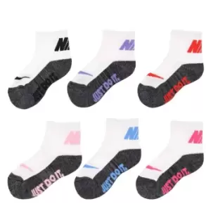 image of Nike 6 Pack Just Do It Ankle Socks - Multi