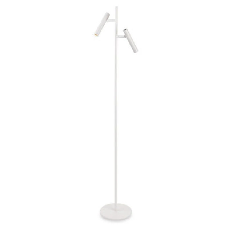 Image of Firstlight LED Aspen 2-Light Floor Lamp Dimmable Warm White 2700K in White