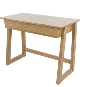 Ryman Malmo Oak Effect Desk with Drawer