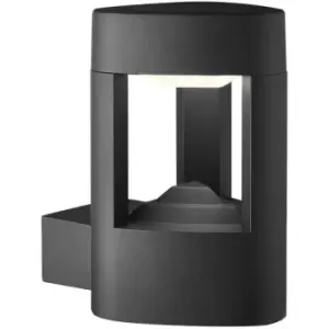 Image of Led Outdoor wall lamp, cast aluminum and polycarbonate