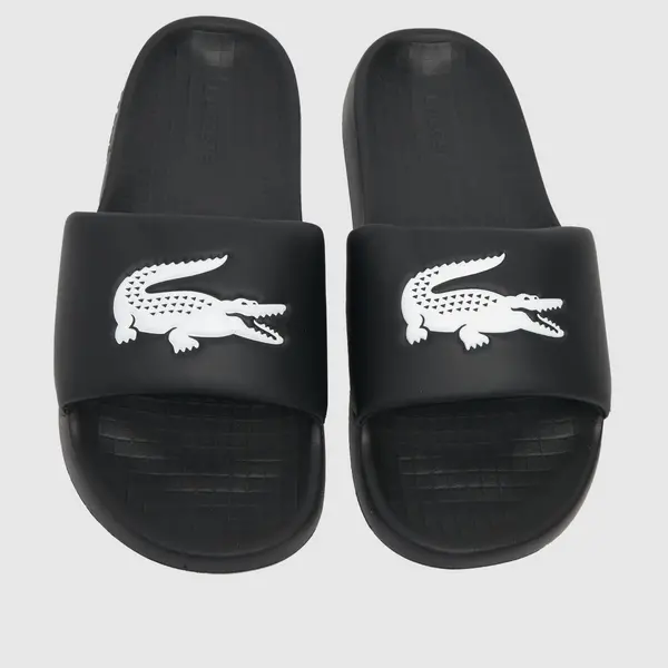 Lacoste serve 1.0 sandals in Black & white Black/White UK 10 (EU 44 1/2)