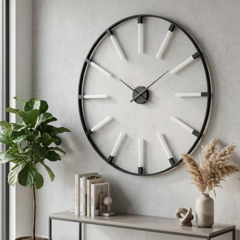Image of Beauly Ring Black Urban Wall Clock