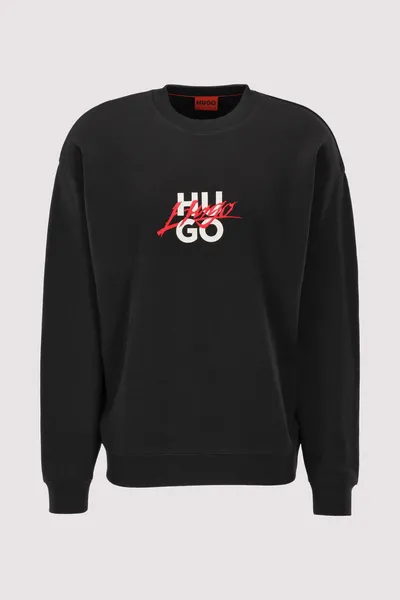 image of HUGO Dlogonty Graphic Sweatshirt Black XL