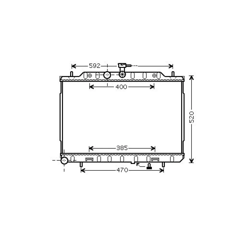 Image of Engine radiator DIEDERICHS DCM1864