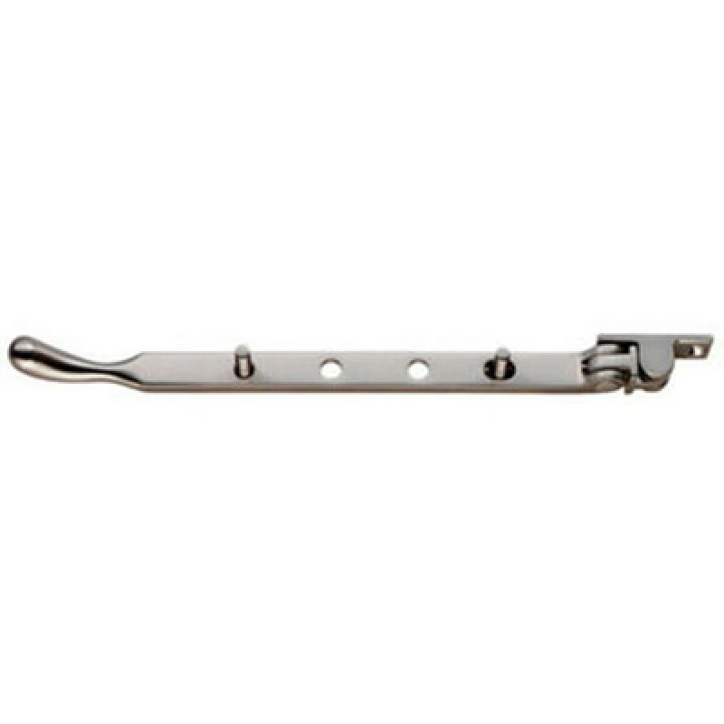 Image of Loops Bulb Ended Casement Window Stay 267 x 16mm Satin Nickel Pear Drop Stay Metallics