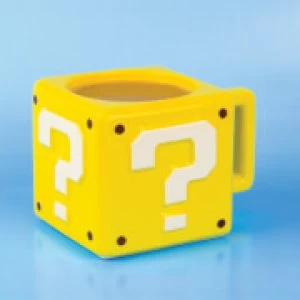 image of Nintendo Super Mario Question Block Mug - Yellow