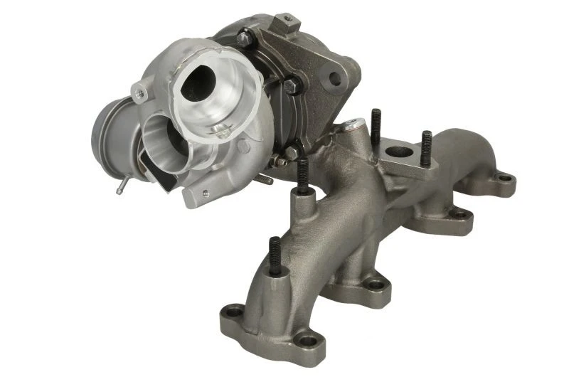 Image of BTS TURBO T981254 Turbocharger with oil drain line, TURBO SERVICE SET Original Charger,charging system (2234)