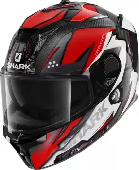 Image of Shark Spartan GT Carbon Urikan Helmet, white-red, Size L, white-red, Size L