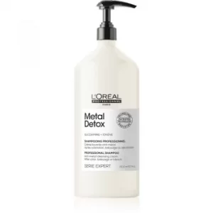 image of LOreal Professionnel Serie Expert Metal Detox Deep Cleanse Clarifying Shampoo after Coloration 1500ml