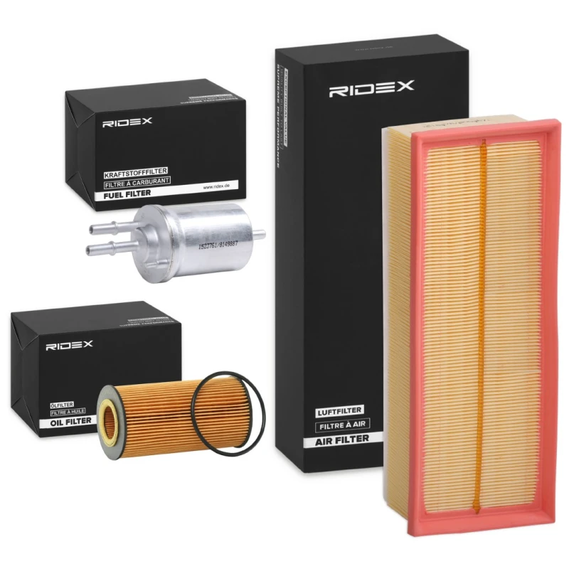 Image of RIDEX 4055F7782 Filter Set with gasket/seal, with pre-filter Filter Set (4055)