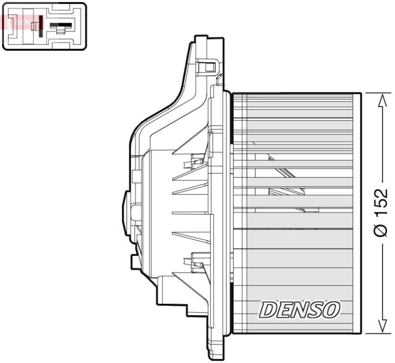 Image of DENSO Blower motor DENSO DEA41015