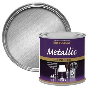 Image of Rust-Oleum Silver effect Multi-surface Special effect Paint 250ml