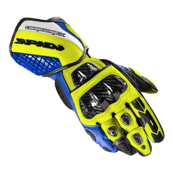 Image of Spidi Carbo Track Evo Blue Yellow S