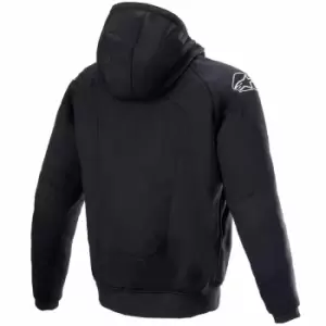 Image of Alpinestars Chrome Ignition Hoodie Black Red Fluo M