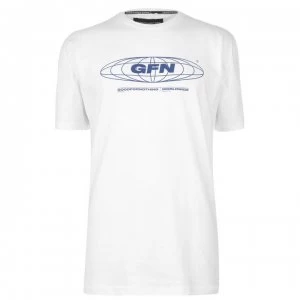 Image of Good For Nothing Worldwide T Shirt Mens - White/Cobalt