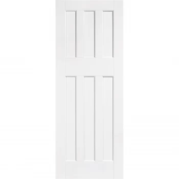 image of 60's Style - White Primed Internal Door - 1981 x 762 x 35mm