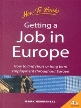 Image of Getting a Job in Europe by Mark Hempshell Paperback